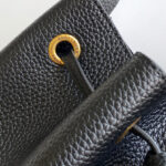 Saint Laurent Paris Vii Small Hobo In Grained Leather Black